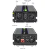 Spanningsomvormer QOLTEC Monolith 4000 MS Wave 12V naar 230V 2000/4000W met USB