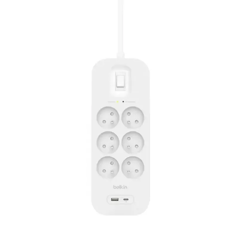 Stekkerdoos Belkin Connect wit 6 AC-stopcontacten 2 m 650 J