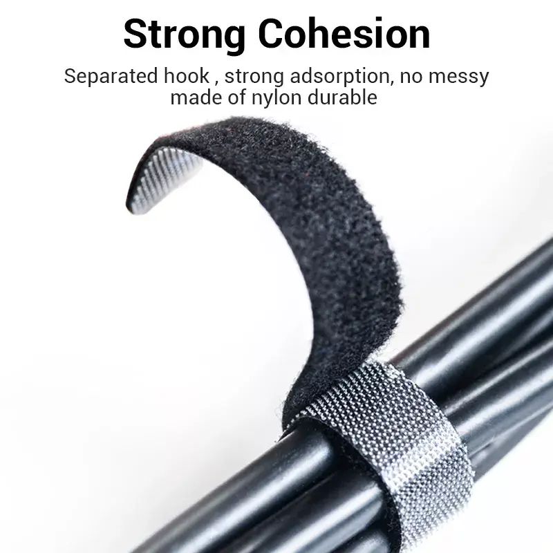 Klittenband-kabelbinder Vention KAABJ, nylon, 5 m x 11 mm, zwart