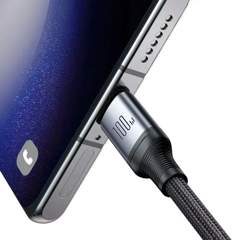 USB-C naar 2× USB-C kabel Joyroom SA21-1T2 100W 1,5m (zwart)