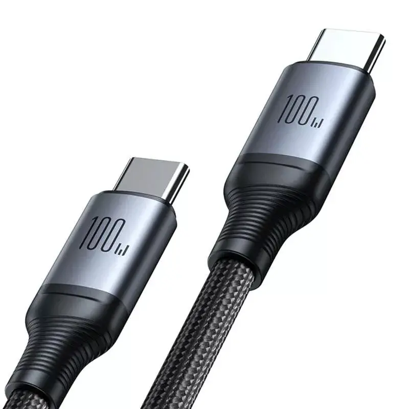USB-C naar 2× USB-C kabel Joyroom SA21-1T2 100W 1,5m (zwart)