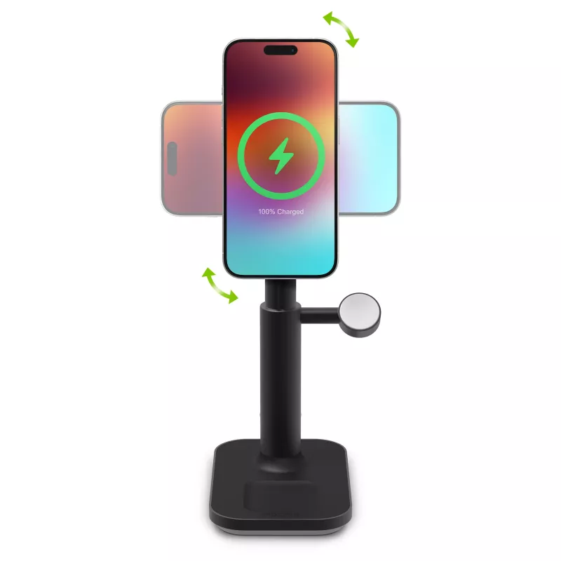 3-in-1 uitschuifbare standaard mophie MagSafe oplader voor binnen USB smartphone smartwatch koptelefoon