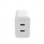 mophie-accessoire, netadapter – USB-C-PD-DUAL-45W-GAN – wit – EU (2x USB-C)