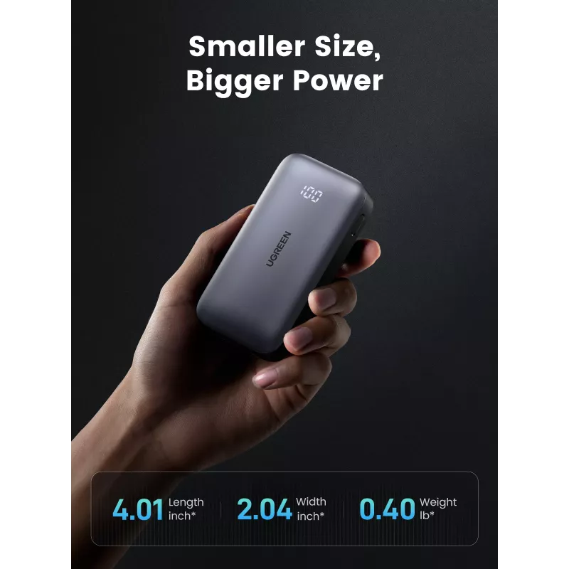 Draagbare powerbank Ugreen 10000mAh Mini Quick Charging 30W