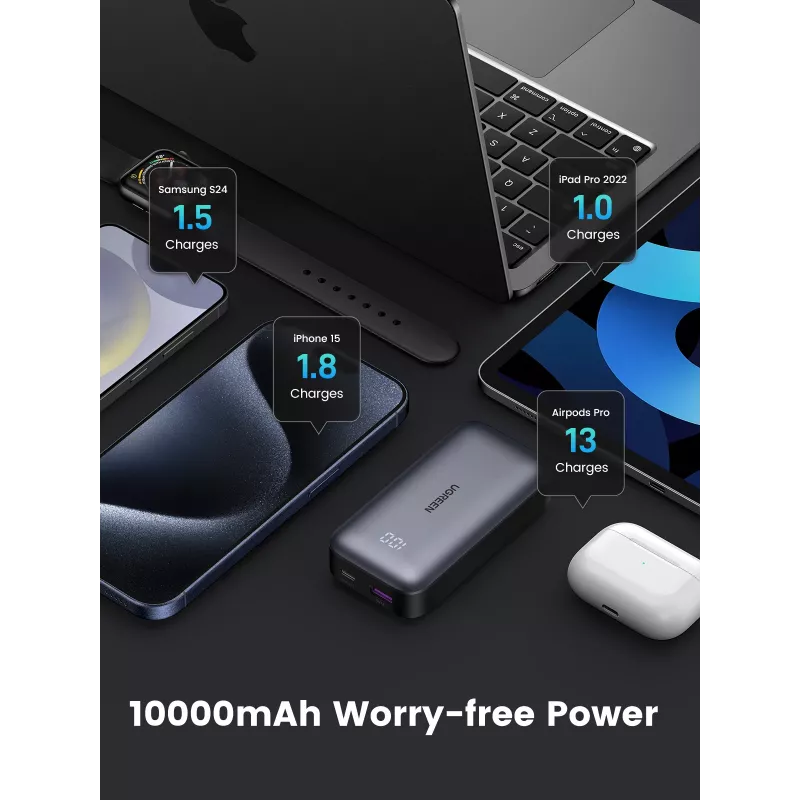 Draagbare powerbank Ugreen 10000mAh Mini Quick Charging 30W