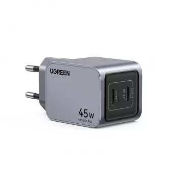 Ugreen 35008 mobiele oplader universeel grijs AC-snelopladen binnen