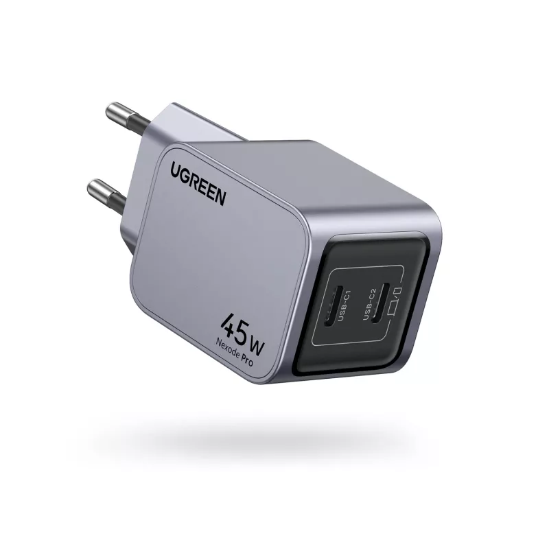 Ugreen 35008 mobiele oplader universeel grijs AC-snelopladen binnen