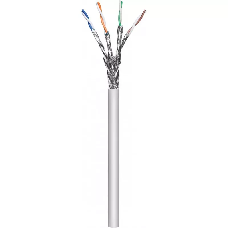 Techly ITP-C6A-FLS305 netwerkkabel grijs 305 m Cat6a S/FTP (S-STP)