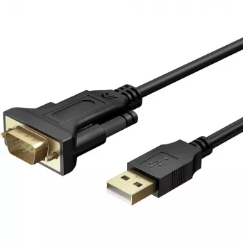 Seriële kabel Techly IDATA-USB2-SER-1 zwart 1,5 m USB Type-A DB-9
