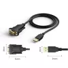Seriële kabel Techly IDATA-USB2-SER-1 zwart 1,5 m USB Type-A DB-9