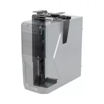 Techly ICA-CS 66 CPU-houder onder tafel CPU-houder zwart