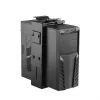Techly ICA-CS 66 CPU-houder onder tafel CPU-houder zwart