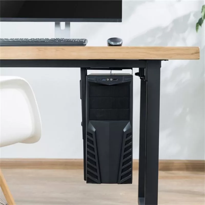 Techly ICA-CS 66 CPU-houder onder tafel CPU-houder zwart