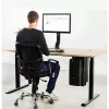 Techly ICA-CS 66 CPU-houder onder tafel CPU-houder zwart