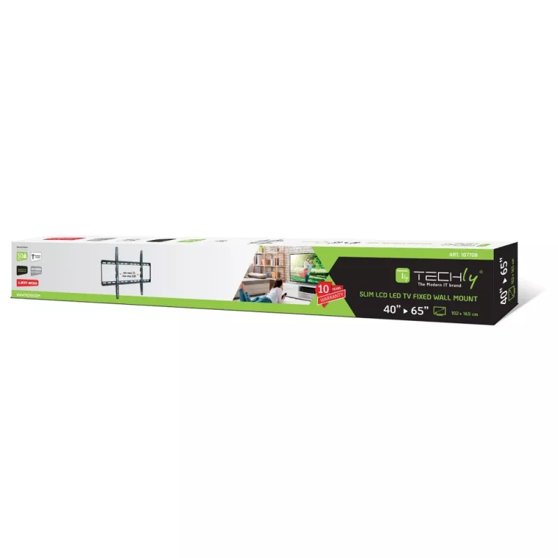 Techly ICA-PLB 162L tv-wandsteun, 40-65", 50 kg, slank 28 mm
