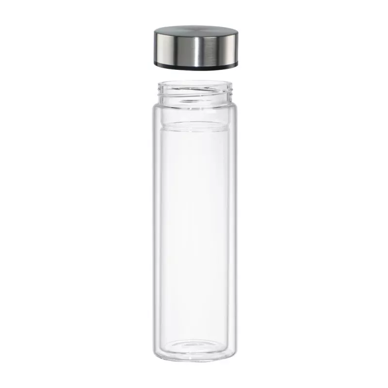 Drinkfles Xavax 00181598 — 450 ml borosilicaatglas met siliconenhoes, blauw transparant