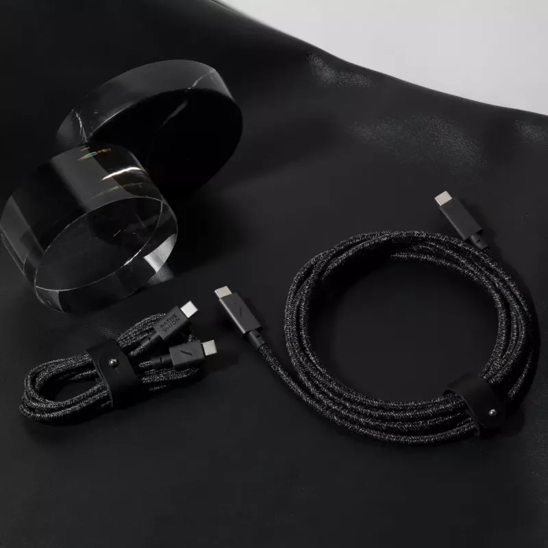 native union Belt kabel USB-C naar USB-C kabel 1,2 m zwart