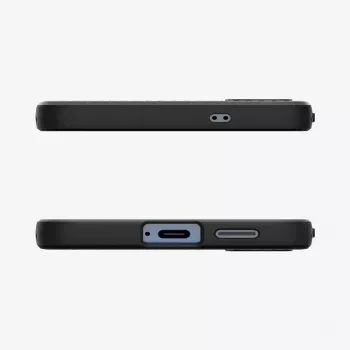 Cover Spigen Galaxy S25 Liquid Air matzwart monochroom