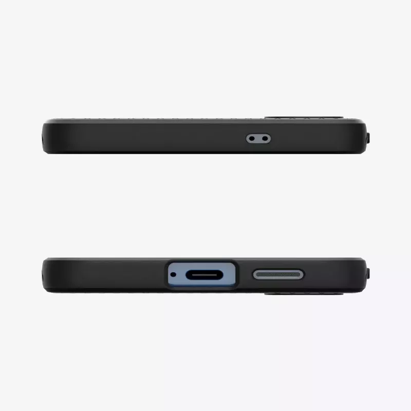 Cover Spigen Galaxy S25 Liquid Air matzwart monochroom