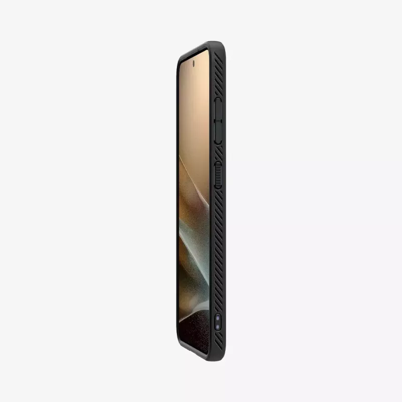 Cover Spigen Galaxy S25 Liquid Air matzwart monochroom