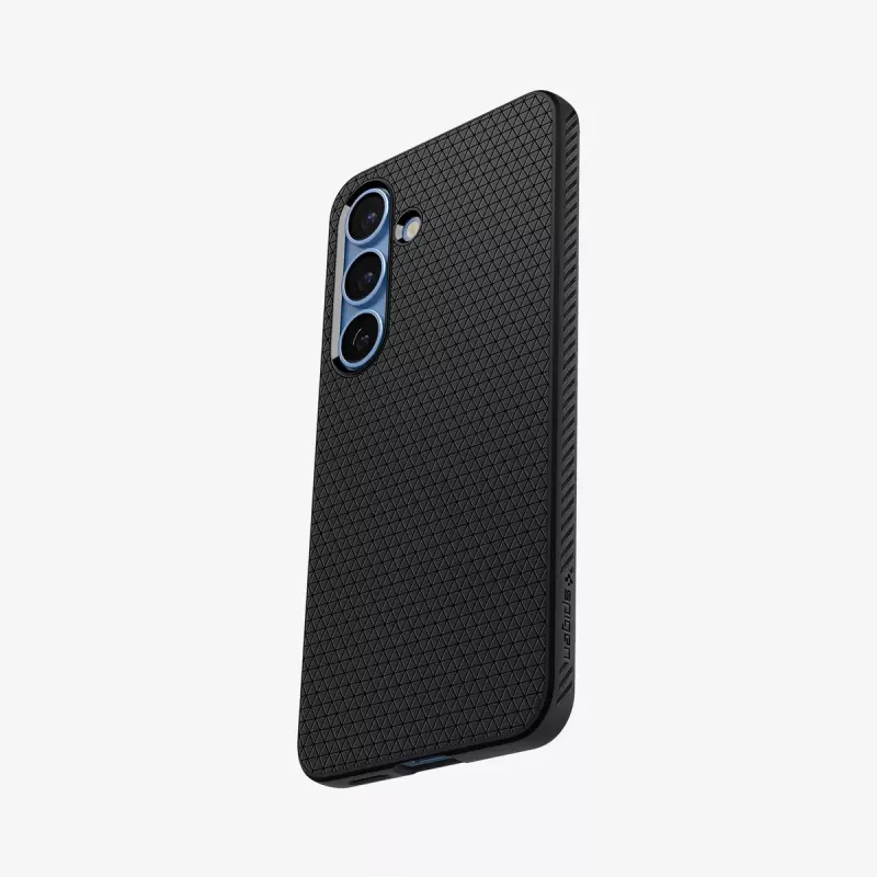 Cover Spigen Galaxy S25 Liquid Air matzwart monochroom