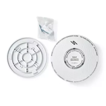 Nedis DTCTCS10WT gecombineerde rook- en koolmonoxidemelder, wit