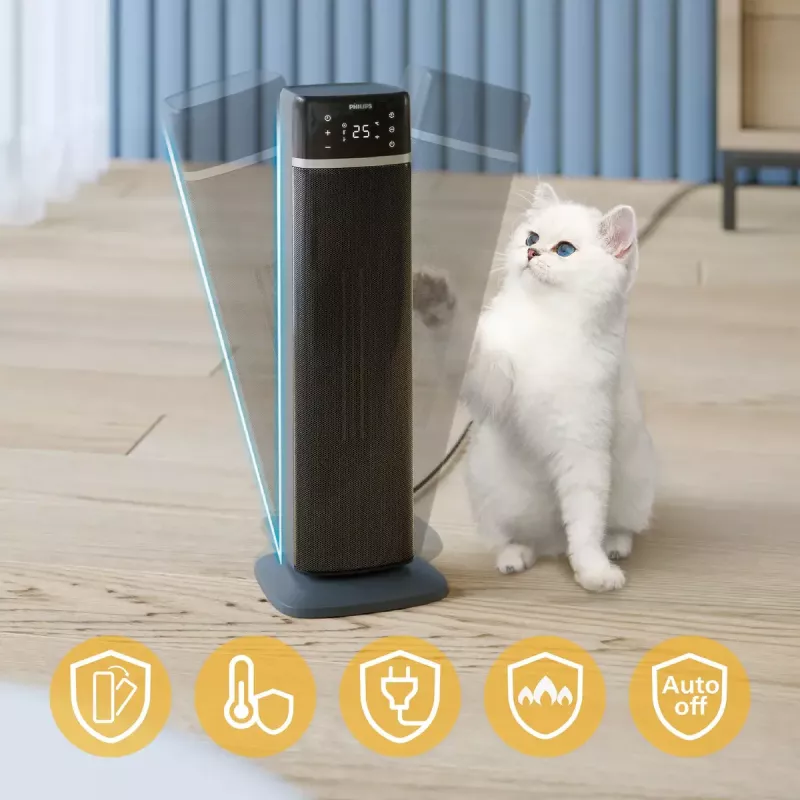 Philips 5000 Series Smart Tower keramische heteluchtverwarmer