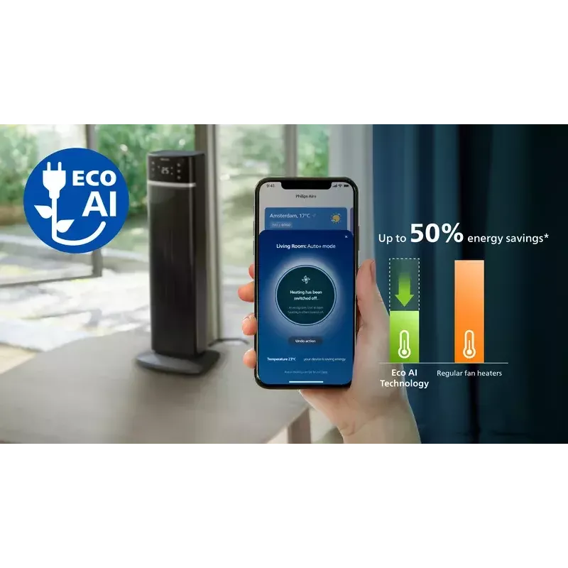 Philips 5000 Series Smart Tower keramische heteluchtverwarmer