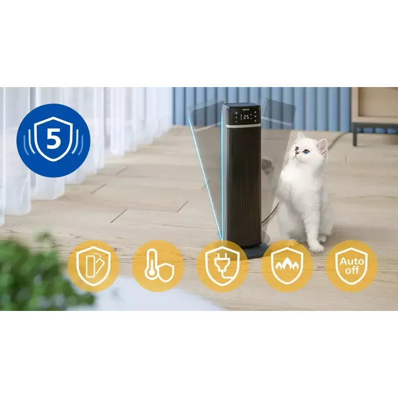 Philips 5000 Series Smart Tower keramische heteluchtverwarmer