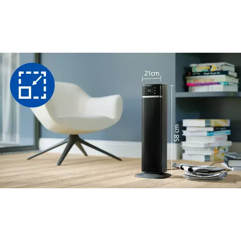 Philips 5000 Series Smart Tower keramische heteluchtverwarmer
