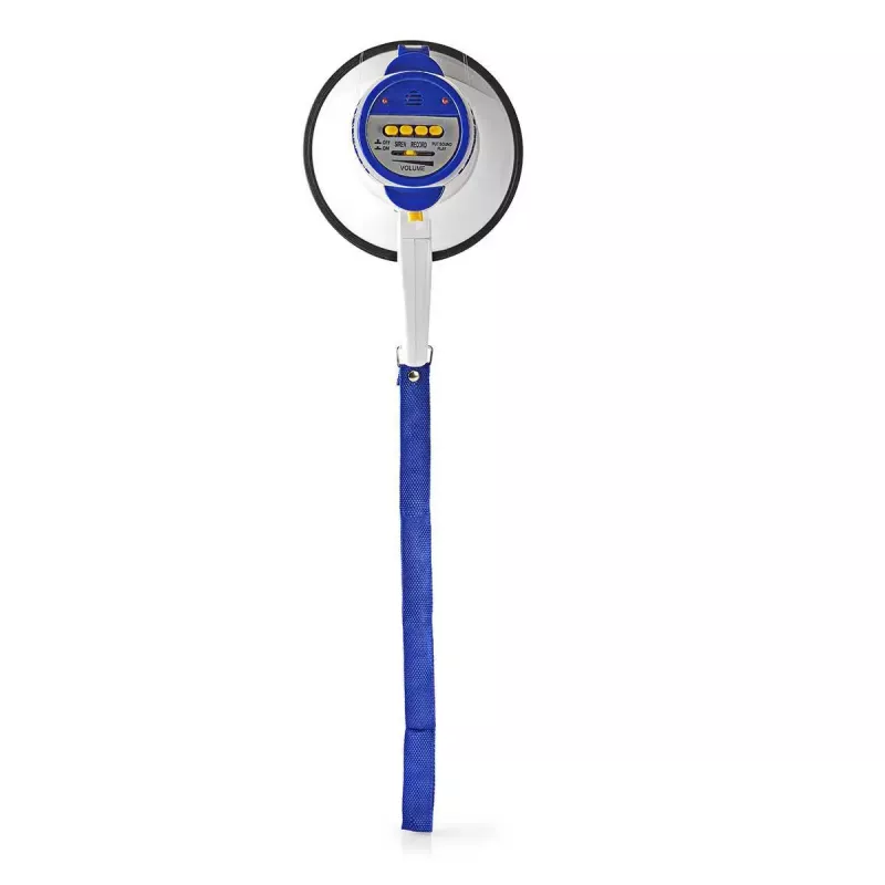 Megafoon Nedis MEPH150WT wit blauw 15 W 150 m bereik