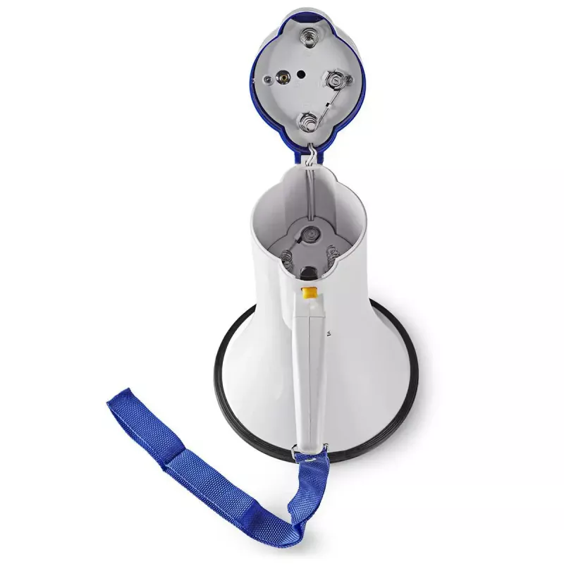 Megafoon Nedis MEPH150WT wit blauw 15 W 150 m bereik