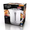Elektrische waterkoker Adler AD 1244 — 2,5 L, 2200 W, wit, verborgen verwarmingselement