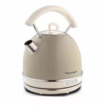 Ariete 2877 waterkoker Vintage, 1,7 L, draadloos, beige, 1,7 L, 2000 W, beige, waterniveau-indicator, draadloos, filter