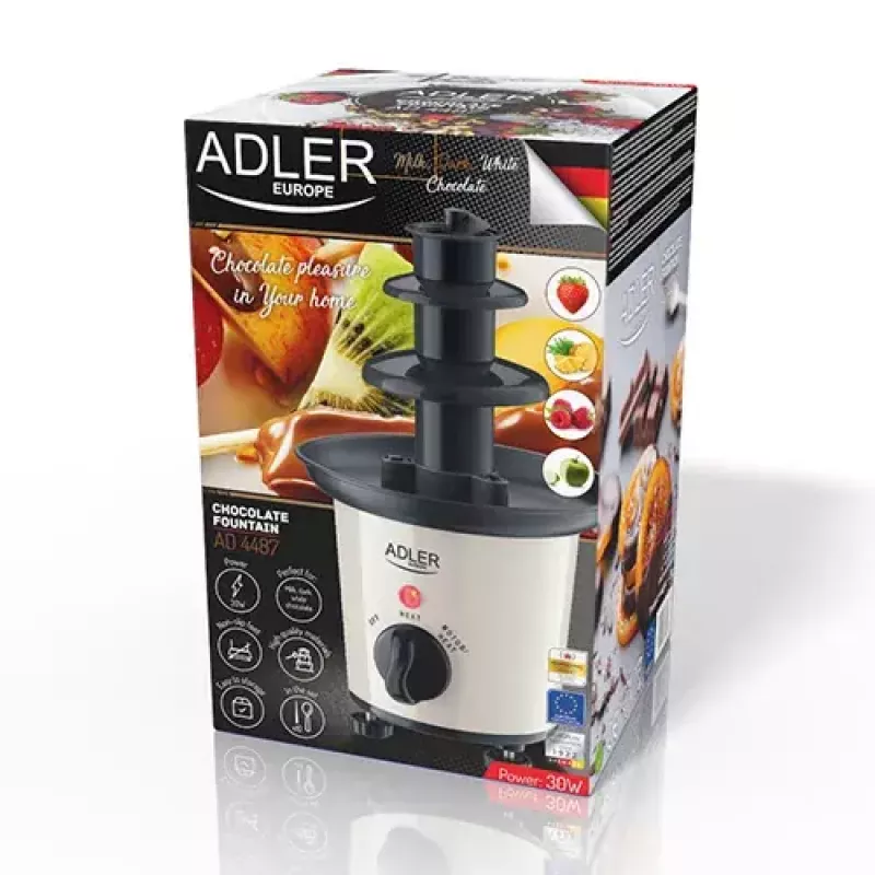 Adler AD 4487 chocoladefontein zwart bruin wit 30 W