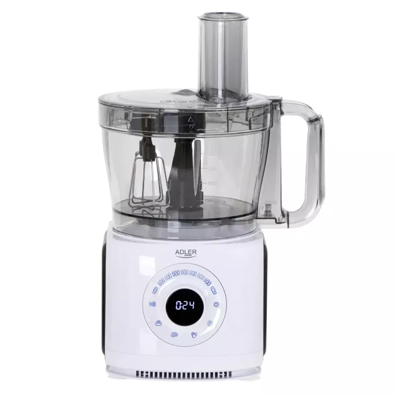 Adler AD 4224 keukenmachine, 1000 W, kom van 2 l, 7 snelheden, wit