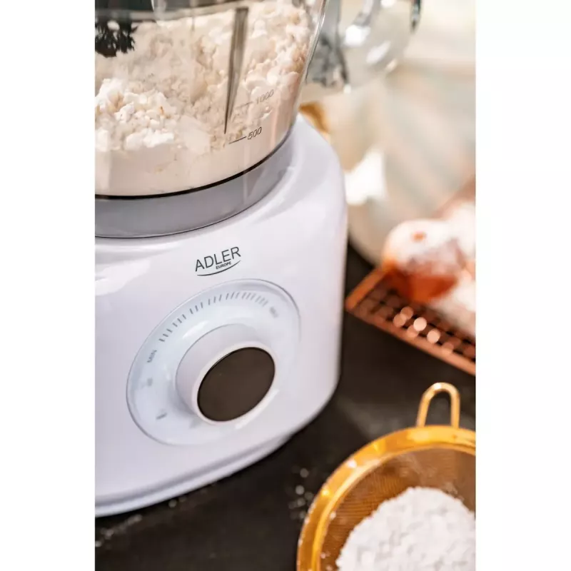 Adler AD 4224 keukenmachine, 1000 W, kom van 2 l, 7 snelheden, wit