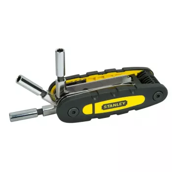 Multitool STANLEY 14-in-1 opvouwbaar vergrendelingsgereedschap, zwart/geel, 14 functies