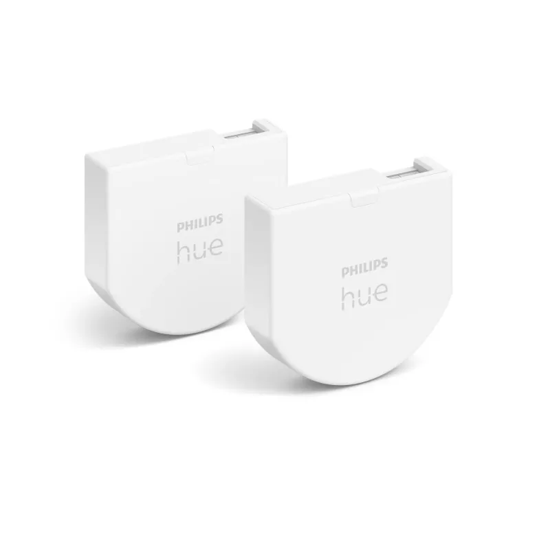 Philips Hue wandschakelaarmodule 2-pack, draadloos, wit, IP20, kunststof, IP20, III