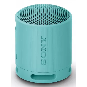 Sony SRS-XB100 - draadloze draagbare Bluetooth-luidspreker, robuust IP67 waterdicht & stofdicht, 16 uur accu, milieuvriendelijk, outdoor en reizen in blauw