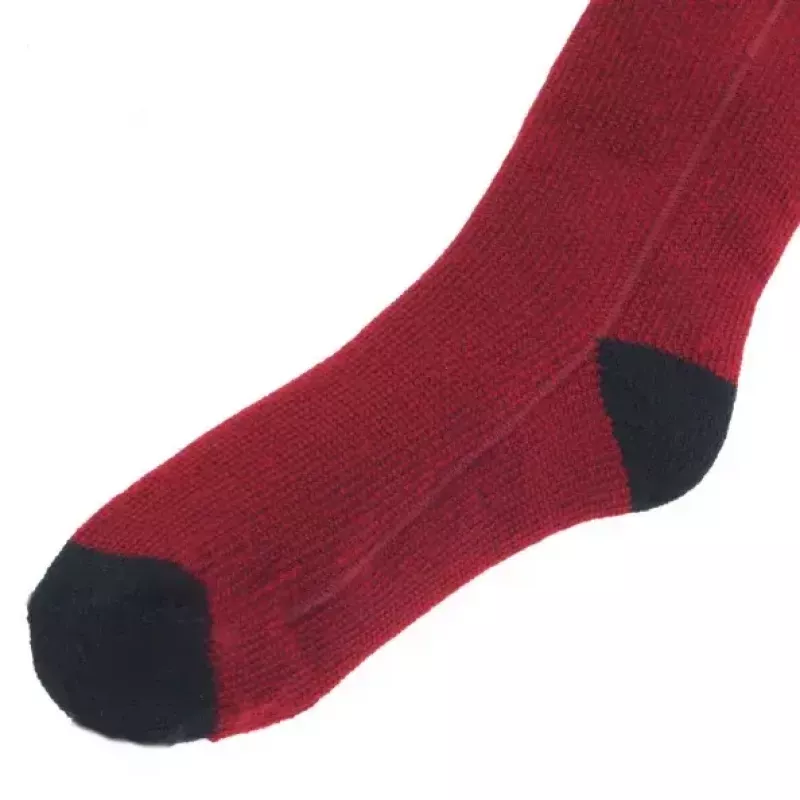 Glovii GQ3M verwarmde sokken met afstandsbediening, unisex, maat M (35-40), rood