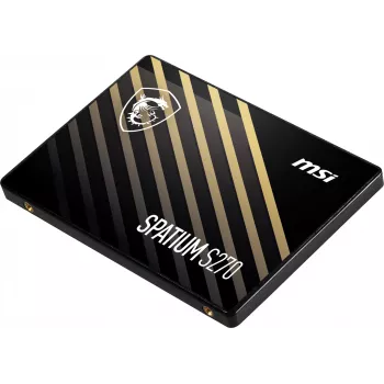 2,5 inch SATA III SSD MSI SPATIUM S270 480 GB — 3D NAND, 450 MB/s schrijven, 2 miljoen uur MTBF