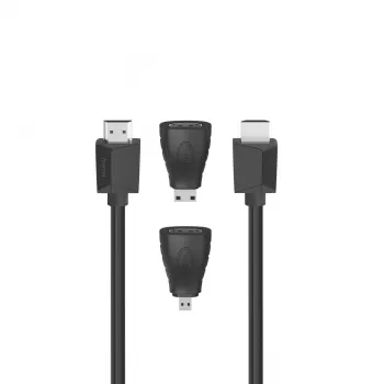 Hama HDMI-kabel 1,5 m Type-A stekker naar stekker 18 Gbit/s zwart