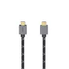 Hama 00200504 HDMI-kabel 2 m HDMI Type-A (standaard) zwart, grijs