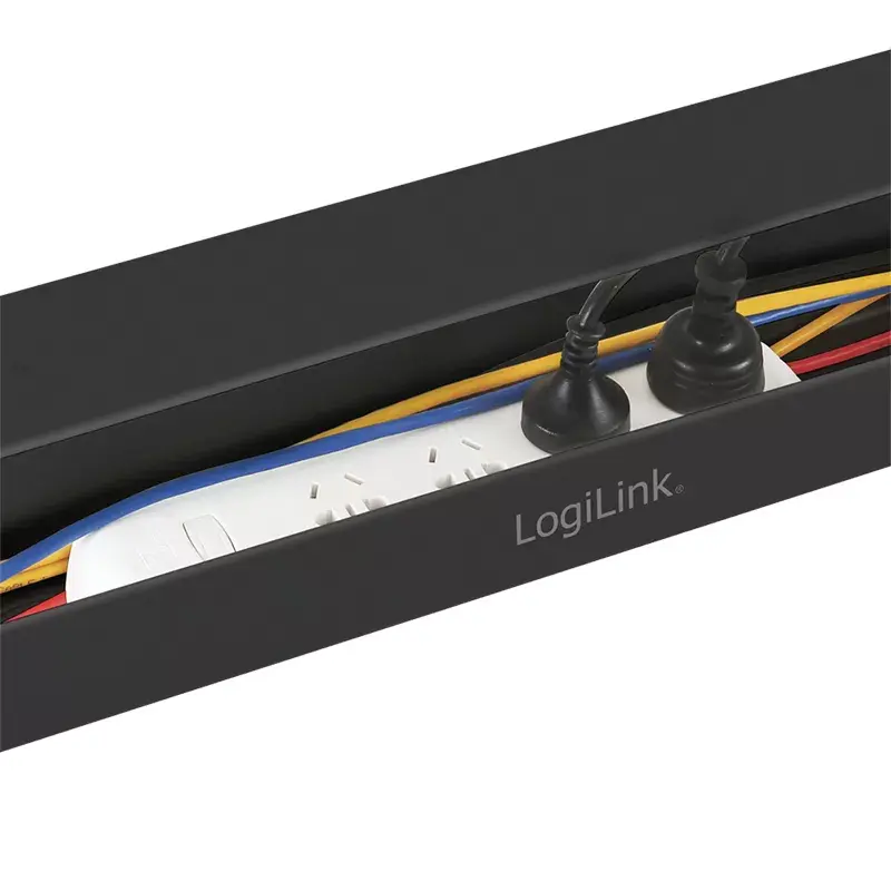Kabelgoot LogiLink KAB0070 zwart 114 mm 76 mm 0,6 m