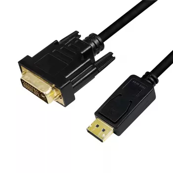 Videokabel-adapter LogiLink CV0130 1 m DisplayPort DVI zwart