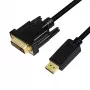 Videokabel-adapter LogiLink CV0130 1 m DisplayPort DVI zwart