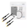 Audiokabel LogiLink CA1208 7,5 m 2 x cinch zwart