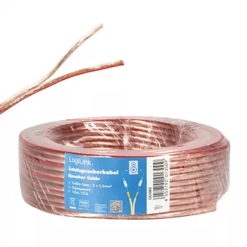 Audiokabel LogiLink CA1083 10 m transparant