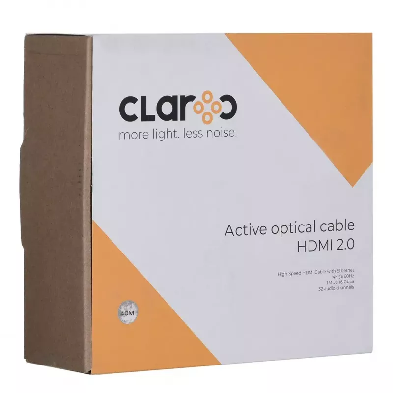 claroc FEN-HDMI-20-40M, glasvezel-HDMI-kabel, actieve optische kabel (AOC) HDMI 2.0, 4K, 40 m